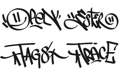 Examples of Graffiti Tags