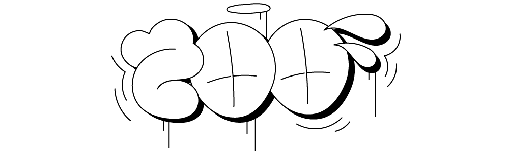 Graffiti Bubble lettering piece