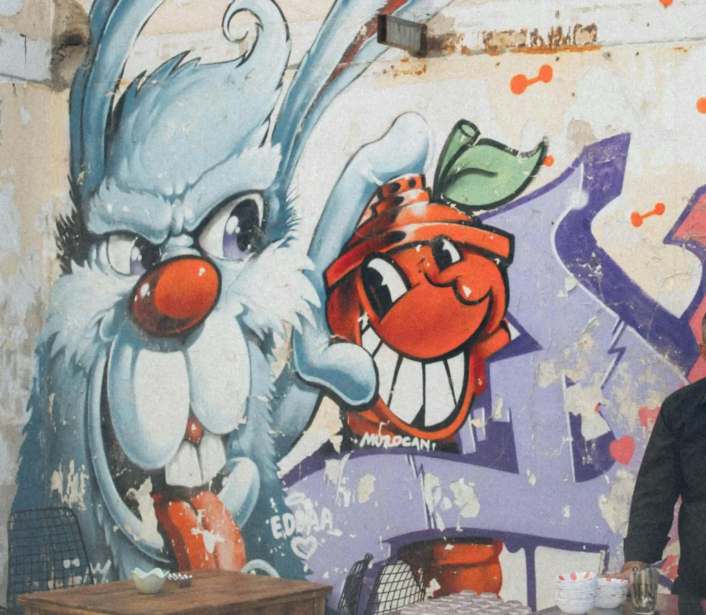 Example of an eye-catching Graffiti characters