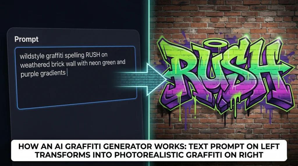 How an AI graffiti generator works
